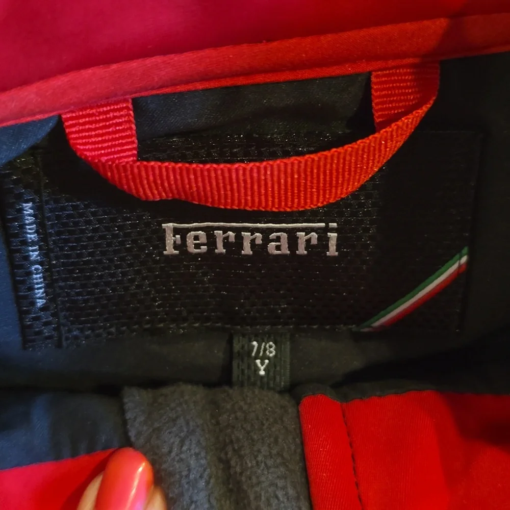 Ferrari Red Vest and Black Jacket Combo - Picture 2 of 6